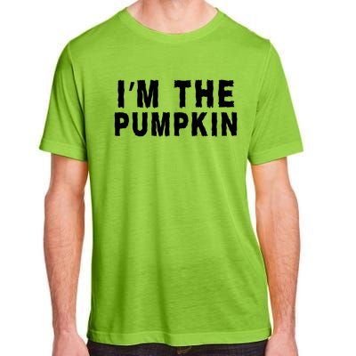 IM The Pumpkin Jackolantern Pumpkin Halloween Costume Couple Funny Halloween Adult ChromaSoft Performance T-Shirt