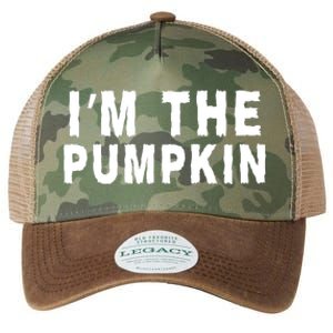 IM The Pumpkin Jackolantern Pumpkin Halloween Costume Couple Funny Halloween Legacy Tie Dye Trucker Hat