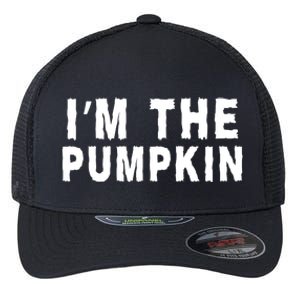 IM The Pumpkin Jackolantern Pumpkin Halloween Costume Couple Funny Halloween Flexfit Unipanel Trucker Cap