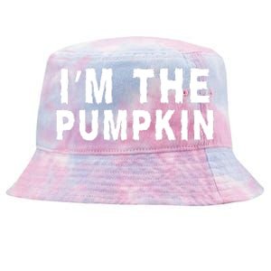 IM The Pumpkin Jackolantern Pumpkin Halloween Costume Couple Funny Halloween Tie-Dyed Bucket Hat