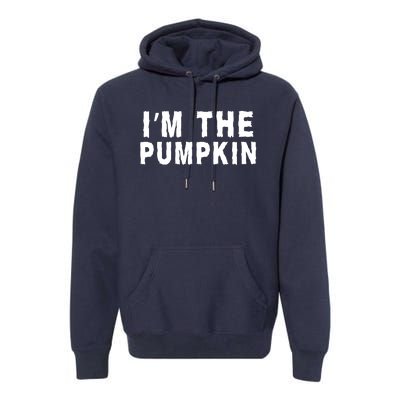 IM The Pumpkin Jackolantern Pumpkin Halloween Costume Couple Funny Halloween Premium Hoodie