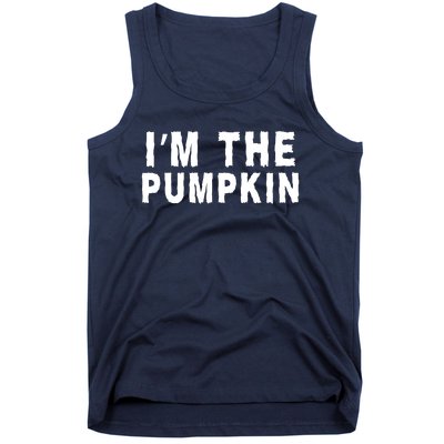 IM The Pumpkin Jackolantern Pumpkin Halloween Costume Couple Funny Halloween Tank Top