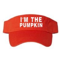 IM The Pumpkin Jackolantern Pumpkin Halloween Costume Couple Funny Halloween Valucap Bio-Washed Visor