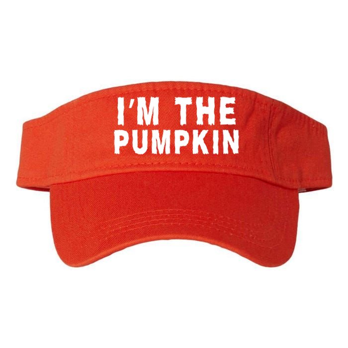 IM The Pumpkin Jackolantern Pumpkin Halloween Costume Couple Funny Halloween Valucap Bio-Washed Visor