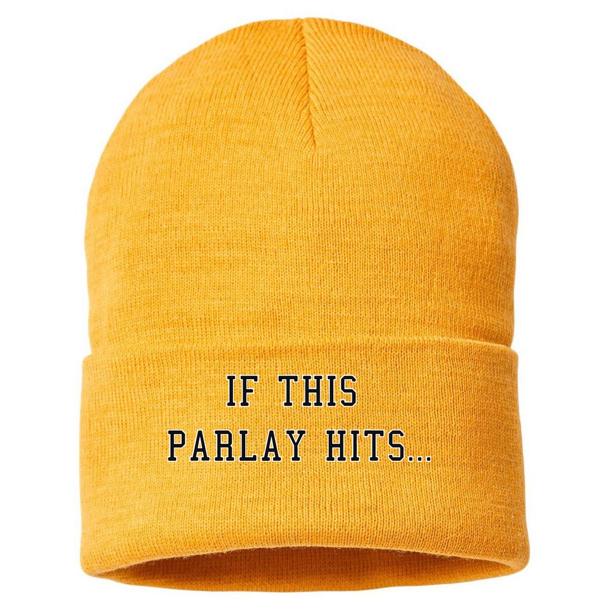 If This Parlay Hits Sports Betting Degenerate Sustainable Knit Beanie
