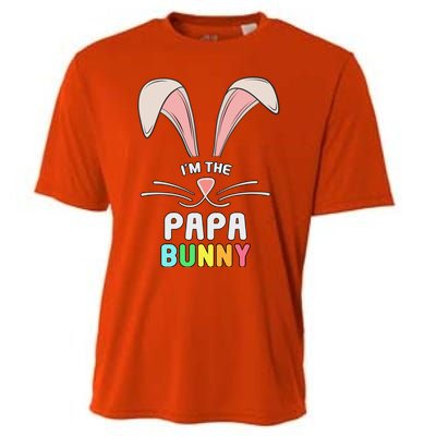 I'm The Papa Bunny Matching Family Easter Party Gift Cooling Performance Crew T-Shirt