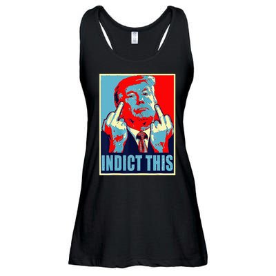 Indict This Pro Donald Trump Funny Ladies Essential Flowy Tank