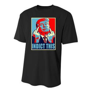 Indict This Pro Donald Trump Funny Youth Performance Sprint T-Shirt