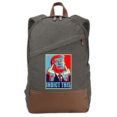 Indict This Pro Donald Trump Funny Cotton Canvas Backpack