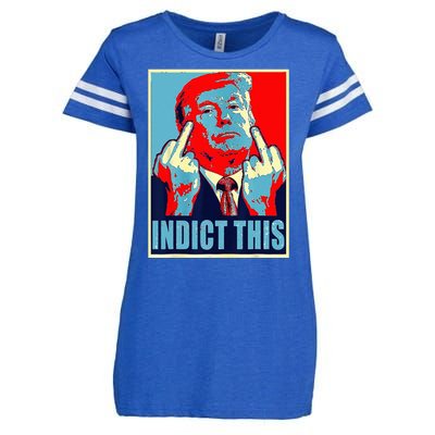 Indict This Pro Donald Trump Funny Enza Ladies Jersey Football T-Shirt