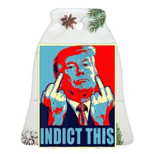 Indict This Pro Donald Trump Funny Ceramic Bell Ornament