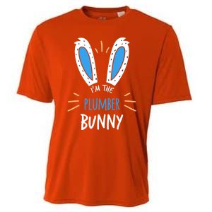 I'm The Plumber Bunny Ears Plumbing Easter Sunday Gift Cooling Performance Crew T-Shirt