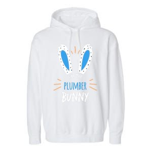 I'm The Plumber Bunny Ears Plumbing Easter Sunday Gift Garment-Dyed Fleece Hoodie