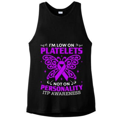 Immune Thrombocytopenic Purpura Itp Awareness Ladies PosiCharge Tri-Blend Wicking Tank