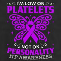 Immune Thrombocytopenic Purpura Itp Awareness 7 Panel Mesh Trucker Snapback Hat
