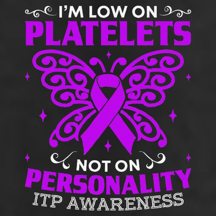 Immune Thrombocytopenic Purpura Itp Awareness 7 Panel Mesh Trucker Snapback Hat