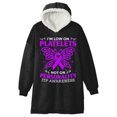 Immune Thrombocytopenic Purpura Itp Awareness Hooded Wearable Blanket