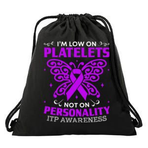 Immune Thrombocytopenic Purpura Itp Awareness Drawstring Bag