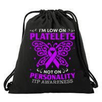 Immune Thrombocytopenic Purpura Itp Awareness Drawstring Bag