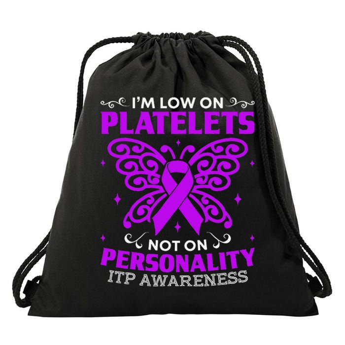 Immune Thrombocytopenic Purpura Itp Awareness Drawstring Bag