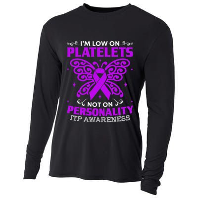 Immune Thrombocytopenic Purpura Itp Awareness Cooling Performance Long Sleeve Crew
