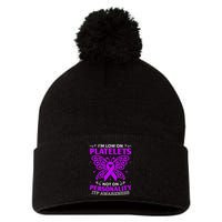 Immune Thrombocytopenic Purpura Itp Awareness Pom Pom 12in Knit Beanie