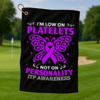 Immune Thrombocytopenic Purpura Itp Awareness Golf Towel