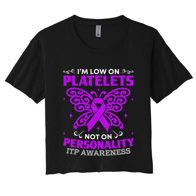 Immune Thrombocytopenic Purpura Itp Awareness Crop Top