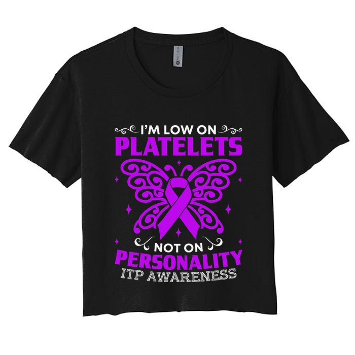 Immune Thrombocytopenic Purpura Itp Awareness Crop Top