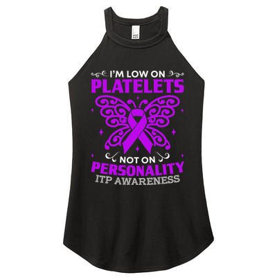 Immune Thrombocytopenic Purpura Itp Awareness Women's Perfect Tri Rocker Tank