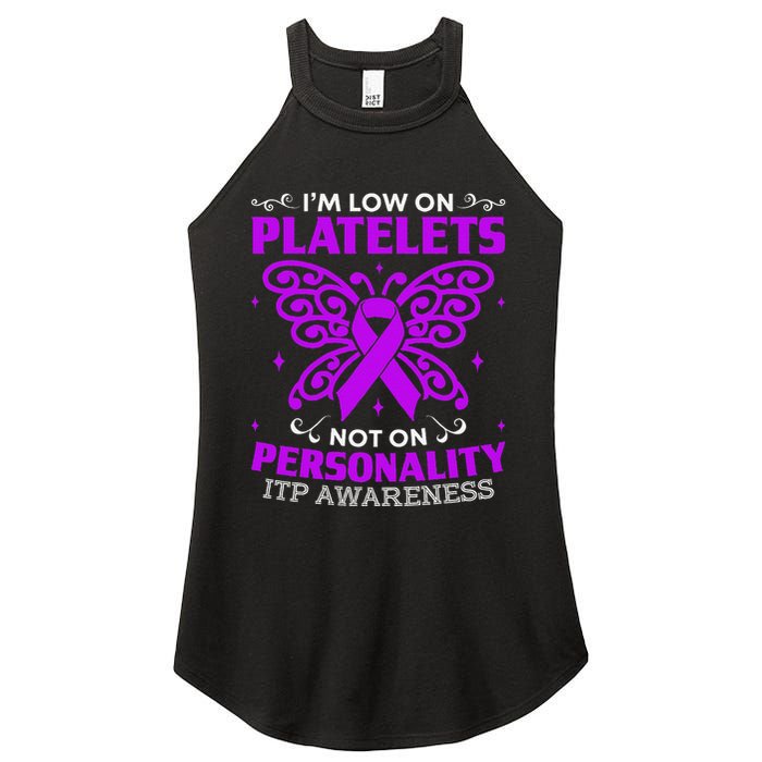 Immune Thrombocytopenic Purpura Itp Awareness Women's Perfect Tri Rocker Tank