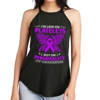 Immune Thrombocytopenic Purpura Itp Awareness Women's Perfect Tri Rocker Tank