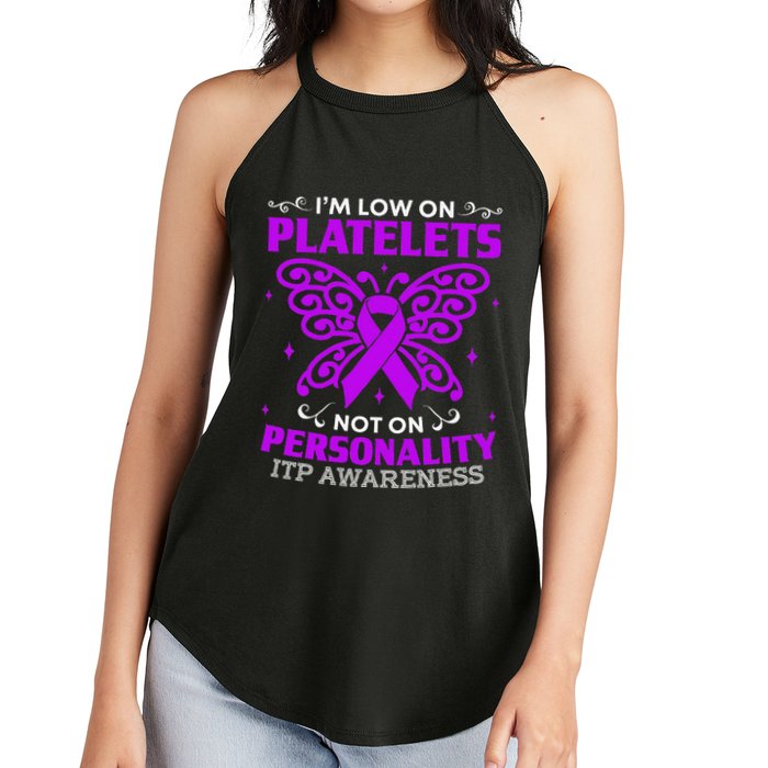 Immune Thrombocytopenic Purpura Itp Awareness Women's Perfect Tri Rocker Tank