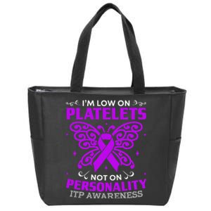 Immune Thrombocytopenic Purpura Itp Awareness Zip Tote Bag