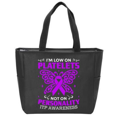Immune Thrombocytopenic Purpura Itp Awareness Zip Tote Bag