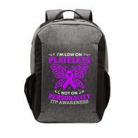 Immune Thrombocytopenic Purpura Itp Awareness Vector Backpack