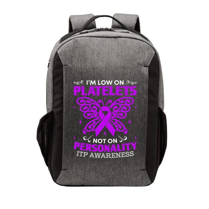 Immune Thrombocytopenic Purpura Itp Awareness Vector Backpack