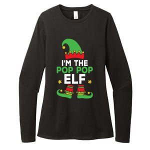 IM The Pop Pop Elf Funny Holiday Grandpa Matching Christmas Gift Womens CVC Long Sleeve Shirt