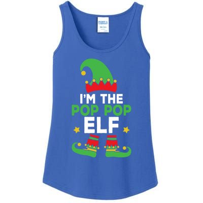 IM The Pop Pop Elf Funny Holiday Grandpa Matching Christmas Gift Ladies Essential Tank