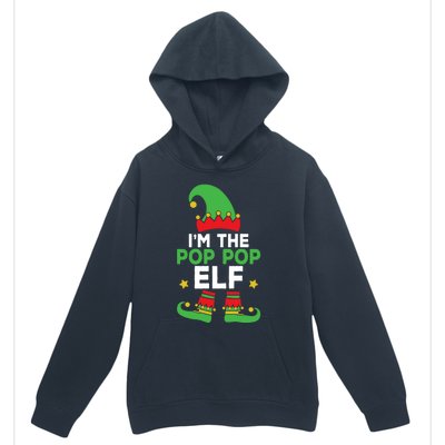 IM The Pop Pop Elf Funny Holiday Grandpa Matching Christmas Gift Urban Pullover Hoodie