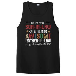 Im The Proud Son In Law Of A Freaking Awesome Mother In Law PosiCharge Competitor Tank