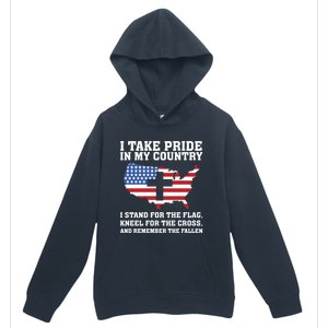 I Take Pride In My Country I Stand For The Flag American Gift Urban Pullover Hoodie