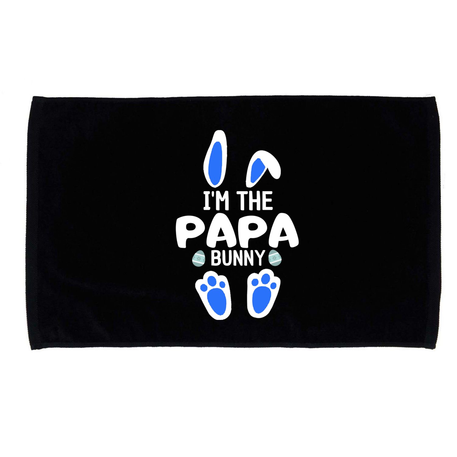 Im The Papa Bunny Humor Easter Day Gift For Dad Tee Gift Microfiber Hand Towel