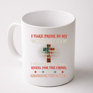 I Take Pride In My Country I Stand For The Flag Kneel Gift Coffee Mug