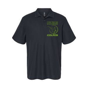 I'm The Proud Dad Of An Awesome Golfer Gift For Dad Father's Day Softstyle Adult Sport Polo