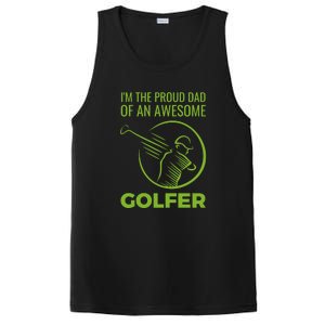 I'm The Proud Dad Of An Awesome Golfer Gift For Dad Father's Day PosiCharge Competitor Tank