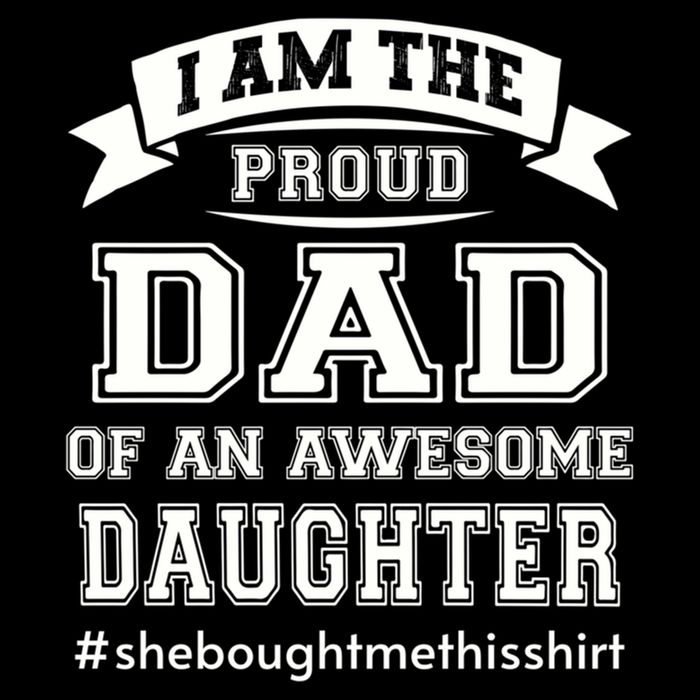 IM The Proud Dad Of An Awesome Daughter Fathers Day Gift Cooling Performance Crew T-Shirt