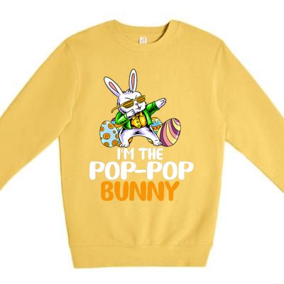 I'm The Pop Pop Bunny Happy Easter Day Cute Gift Premium Crewneck Sweatshirt