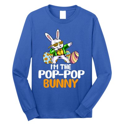 I'm The Pop Pop Bunny Happy Easter Day Cute Gift Long Sleeve Shirt