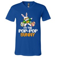 I'm The Pop Pop Bunny Happy Easter Day Cute Gift V-Neck T-Shirt